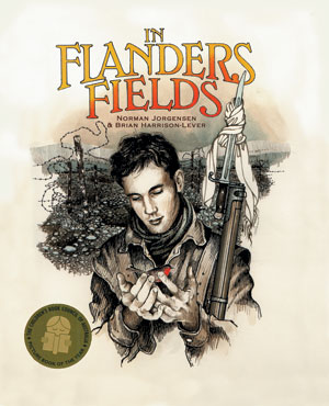 Book cover depicting a young man/soldier