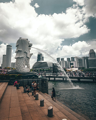 Singapore harbour scene