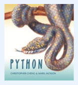Book cover showing a python on a branch