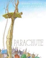 Book cover showing a platform in a tall tree