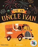 Book cover with a van with signage: 'Ivan's Pies