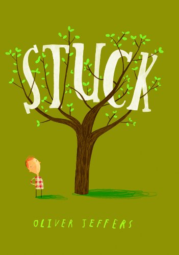 Stuck cover with boy and tree