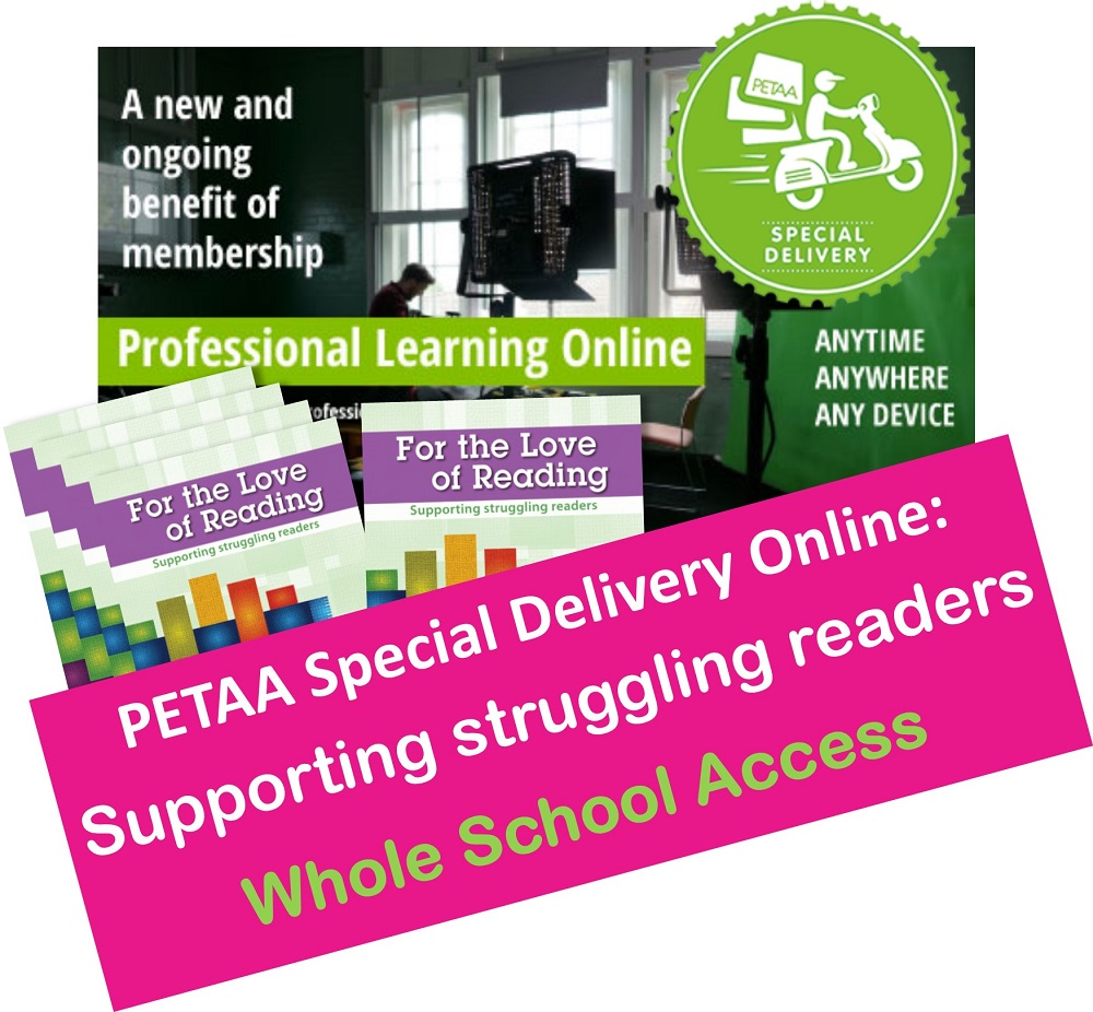 PETAA Special Delivery Online: Supporting struggling readers