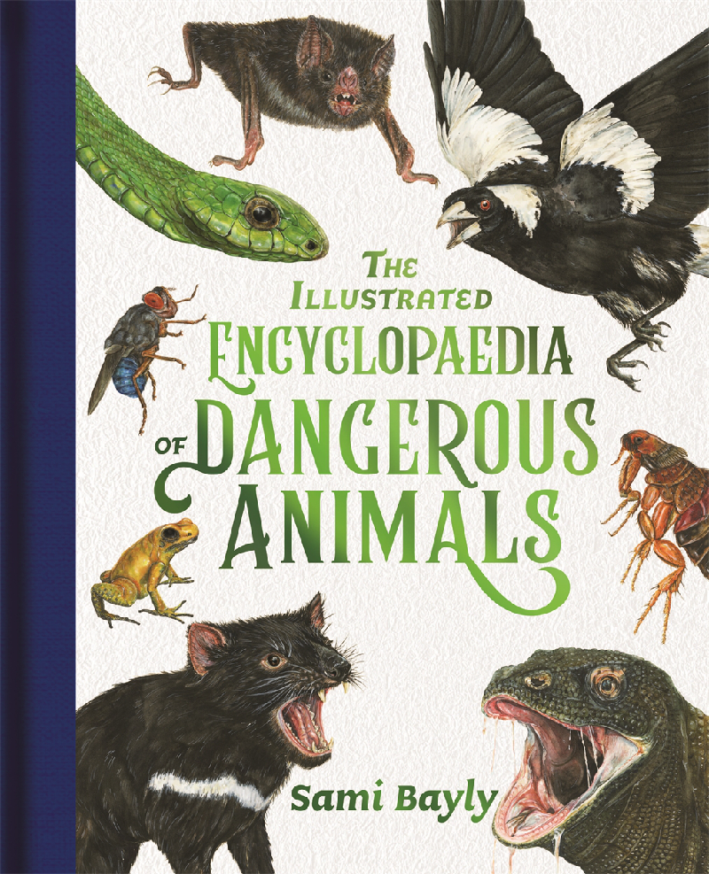 Dangerous animals on the cover of the Illustrated Encyclopedia of Dangerous Animals