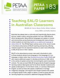 PP183: Teaching EAL/D Learners in Australian Classrooms