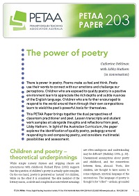 PP203: The Power of Poetry
