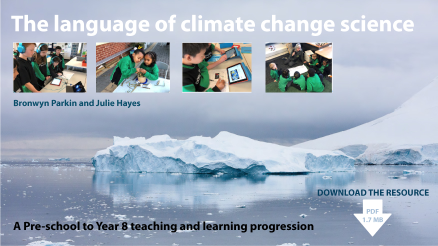The language of climate change science banner linked to download